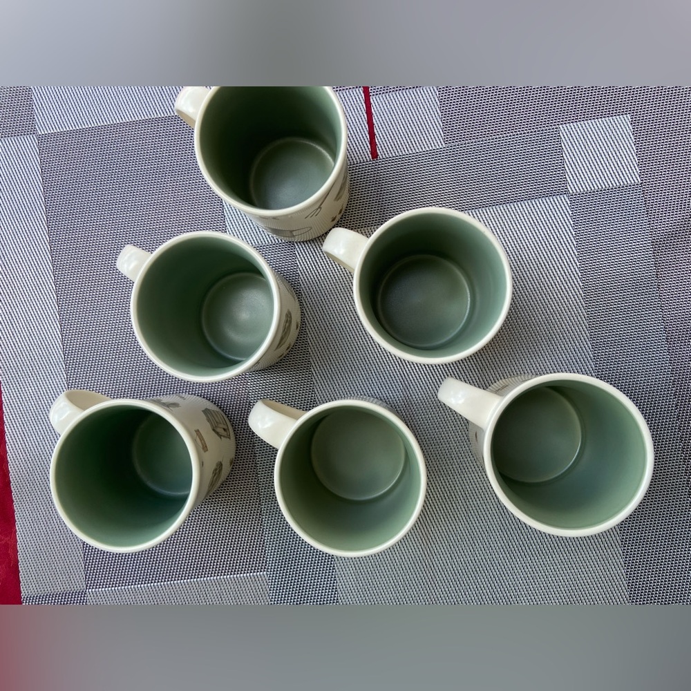 Pfaltzgraff Naturewood coffee mugs, set of 6, vintage - Picture 7 of 10